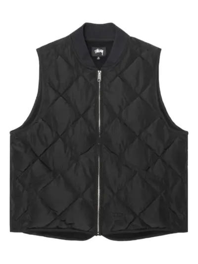 Stüssy quilted gilet - Black