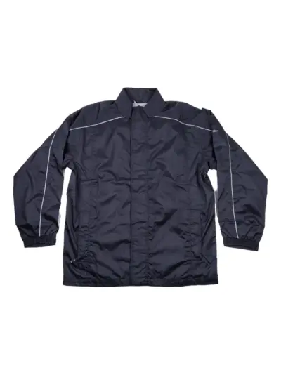 Stüssy sleeve logo windbreaker shirt jacket - Black