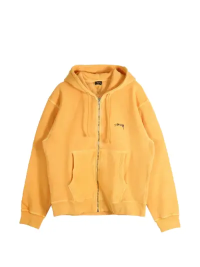 Stüssy zip-fastening hoodie - Orange