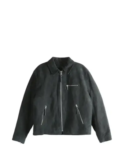 Stüssy zip suede jacket - Grey