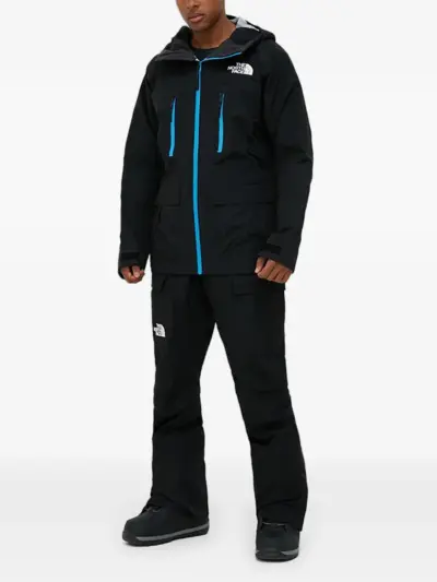 The North Face hooded zip-fastening ski jacket - Black
