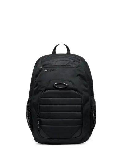 Oakley top-handle logo-plaque backpack - Black